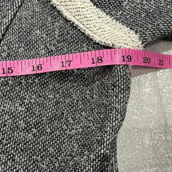 [L]Gap Cotton Knit French Terry Asymmetrical  ZipUp Moto Jacket - Picture 4 of 10